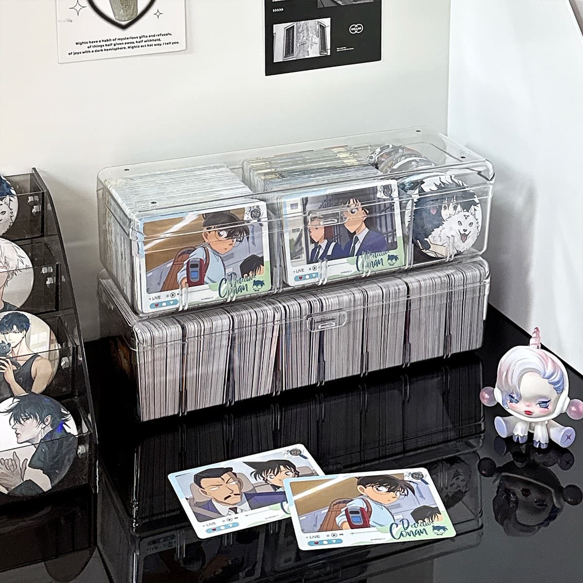 推し活グッズ 積み重ね可能な透明プロマイドケース