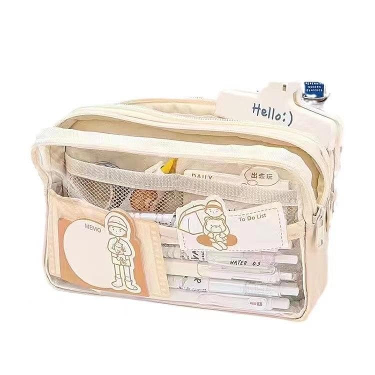 推し活グッズ 透明メッシュ推しグッズ収納ポーチ