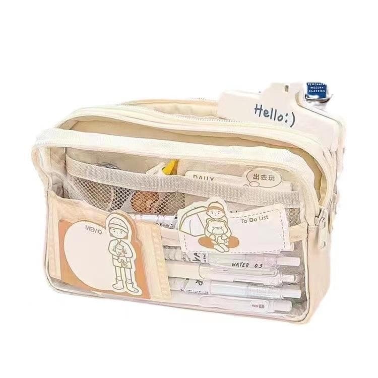 推し活グッズ 透明メッシュ推しグッズ収納ポーチ