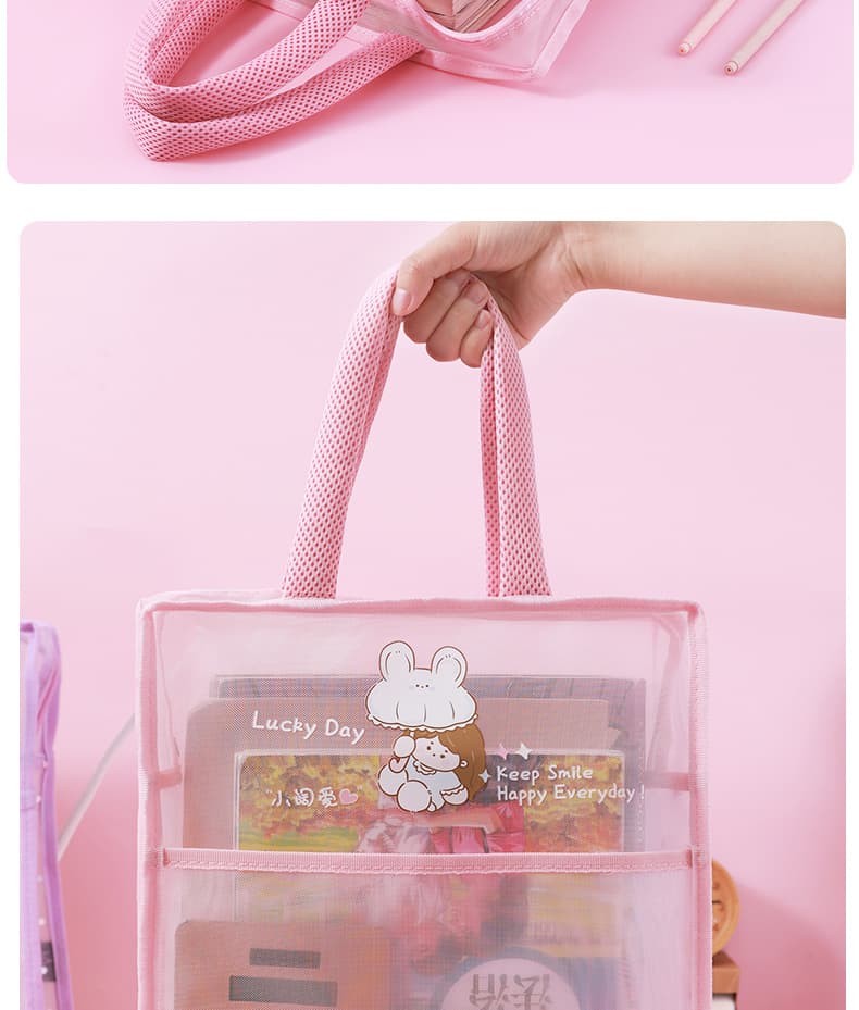 推し活グッズ 夢見るうさぎの透明トートバッグ