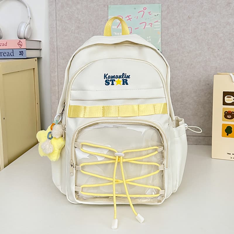 推し活グッズ キラキラ透明ポケットリュック
